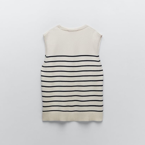 Zara striped knit vest - Picture 7 of 11